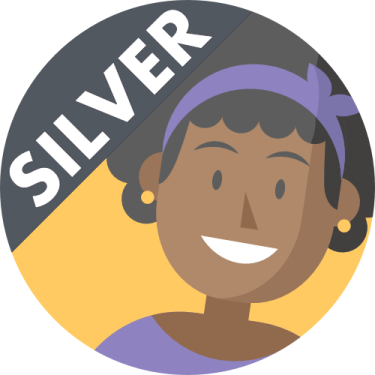 Badge SILVER : Professionnels des arts divinatoires de la catégorie « Bon à très bon ».